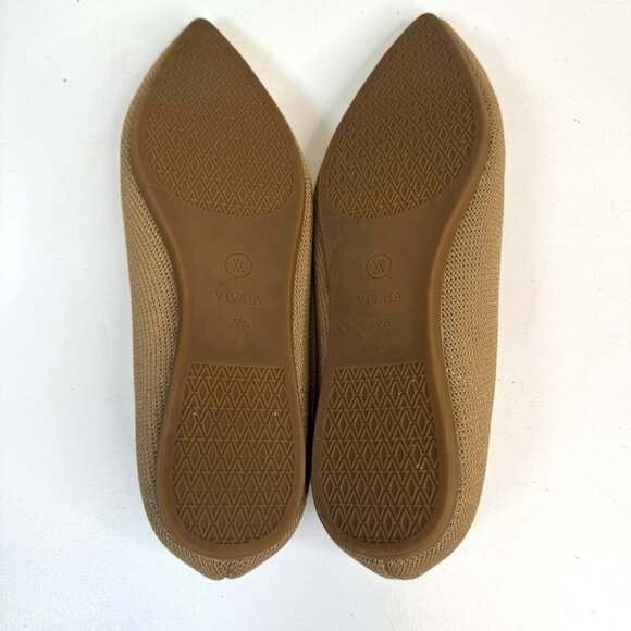 Vivaia Women's Tan Flats - Picture 8 of 9